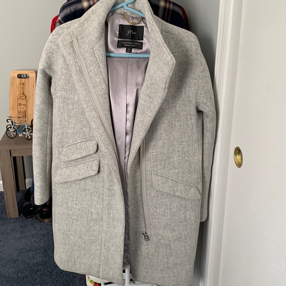 J. Crew Grey Cocoon Coat